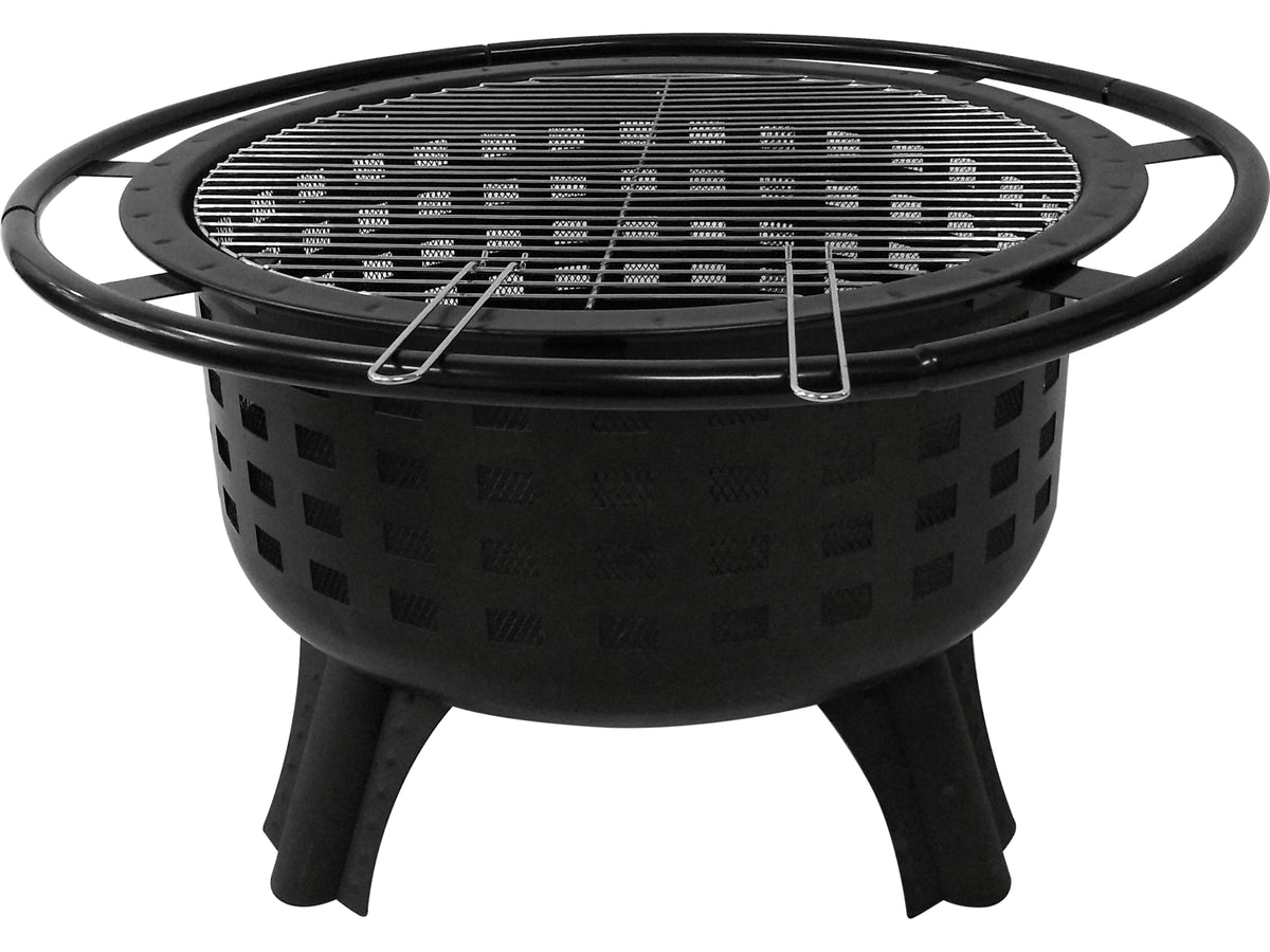Stalen Oven Met Verchroomd Rooster, 57CM
