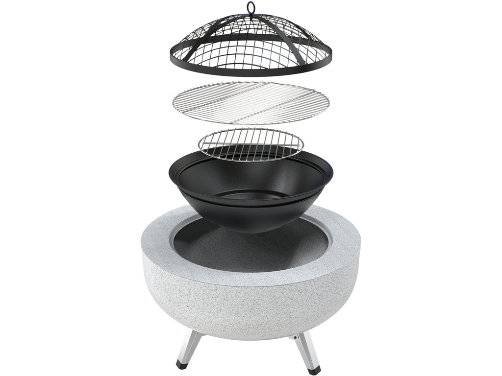 3-in-1 STALEN HAARD MET ROOSTER 43,5 CM