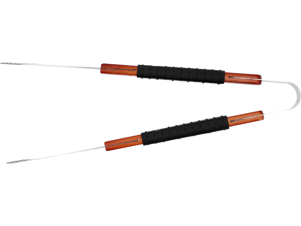 3-delige barbecueset, houten handvat