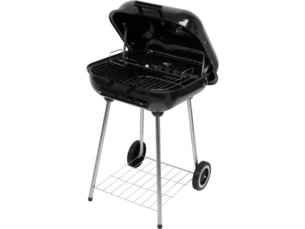 Houtskoolgrill Met Deksel, Rooster 45X40CM