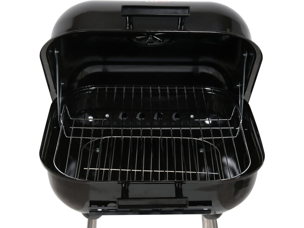 Houtskoolgrill Met Deksel, Rooster 45X40CM