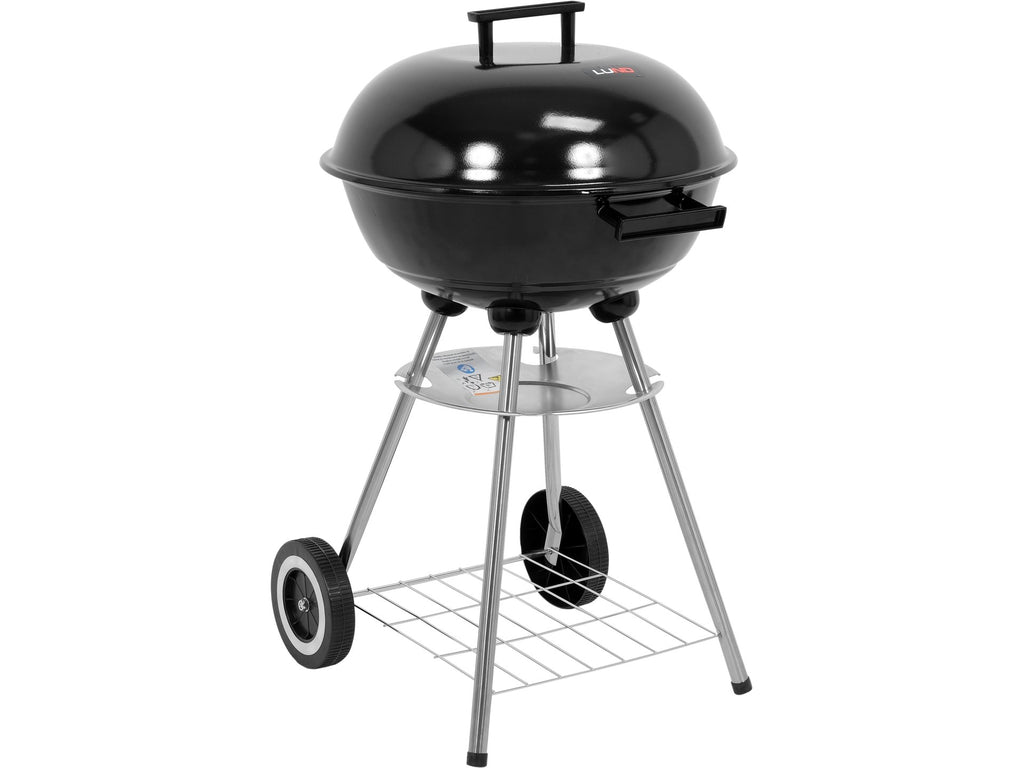 Ronde Houtskoolgrill Met Deksel, Rooster 41CM