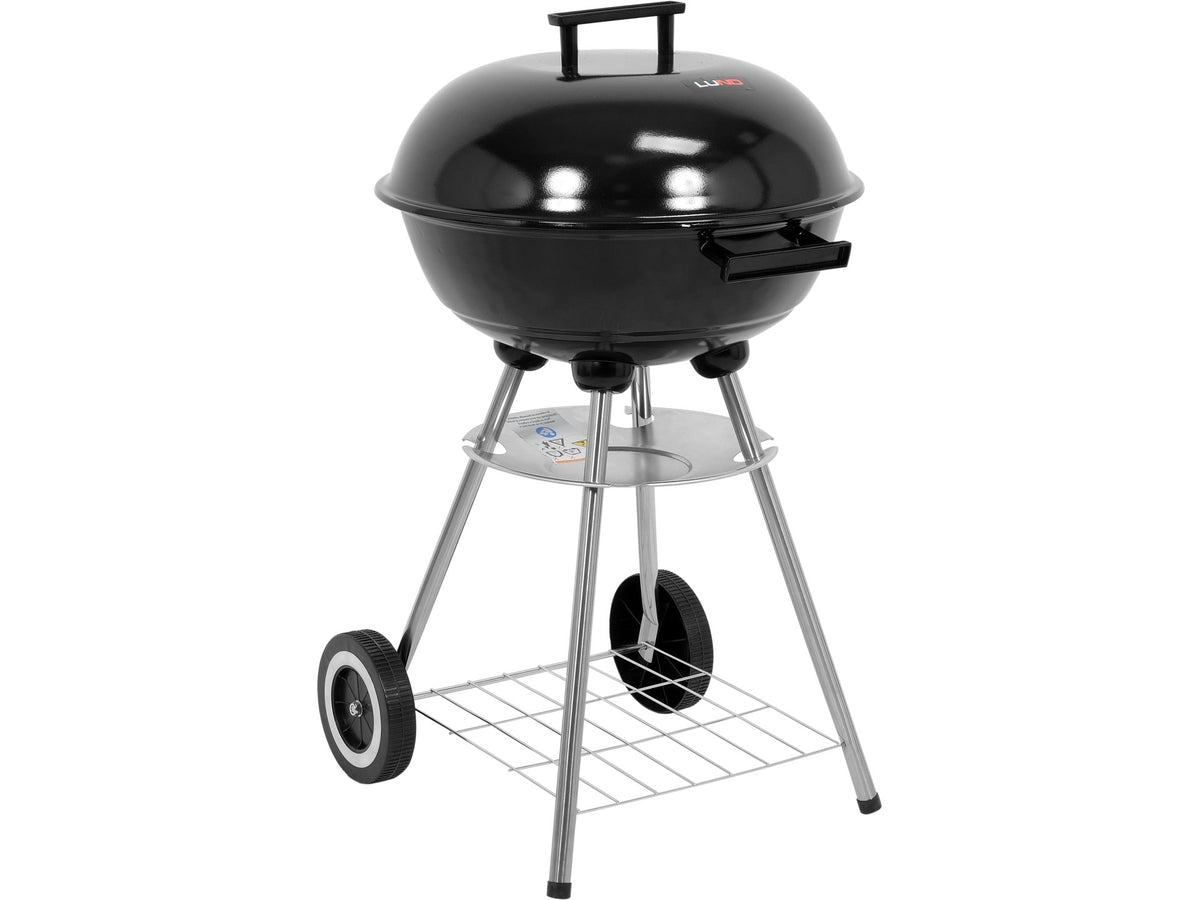 Ronde Houtskoolgrill Met Deksel, Rooster 41CM
