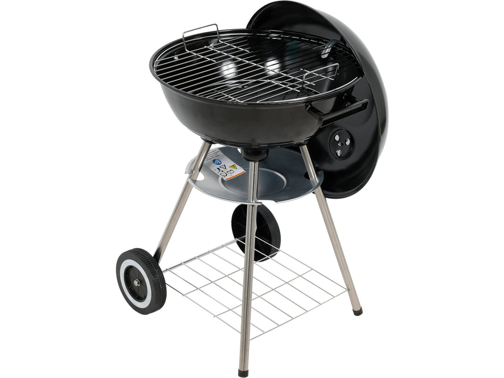 Ronde Houtskoolgrill Met Deksel, Rooster 41CM