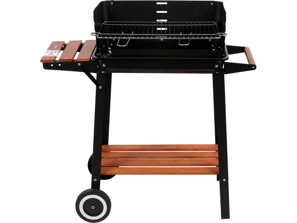Houtskoolgrill Met Zijplank, Rooster 48X26,5CM