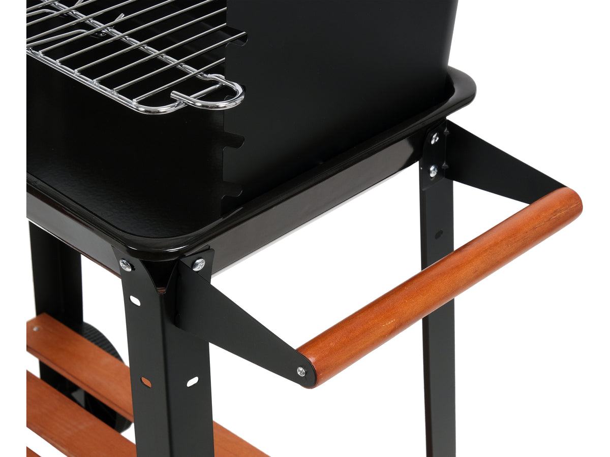 Houtskoolgrill Met Zijplank, Rooster 48X26,5CM