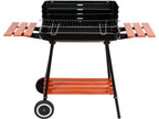 Houtskoolgrill Met Planken, Rooster 53X33CM