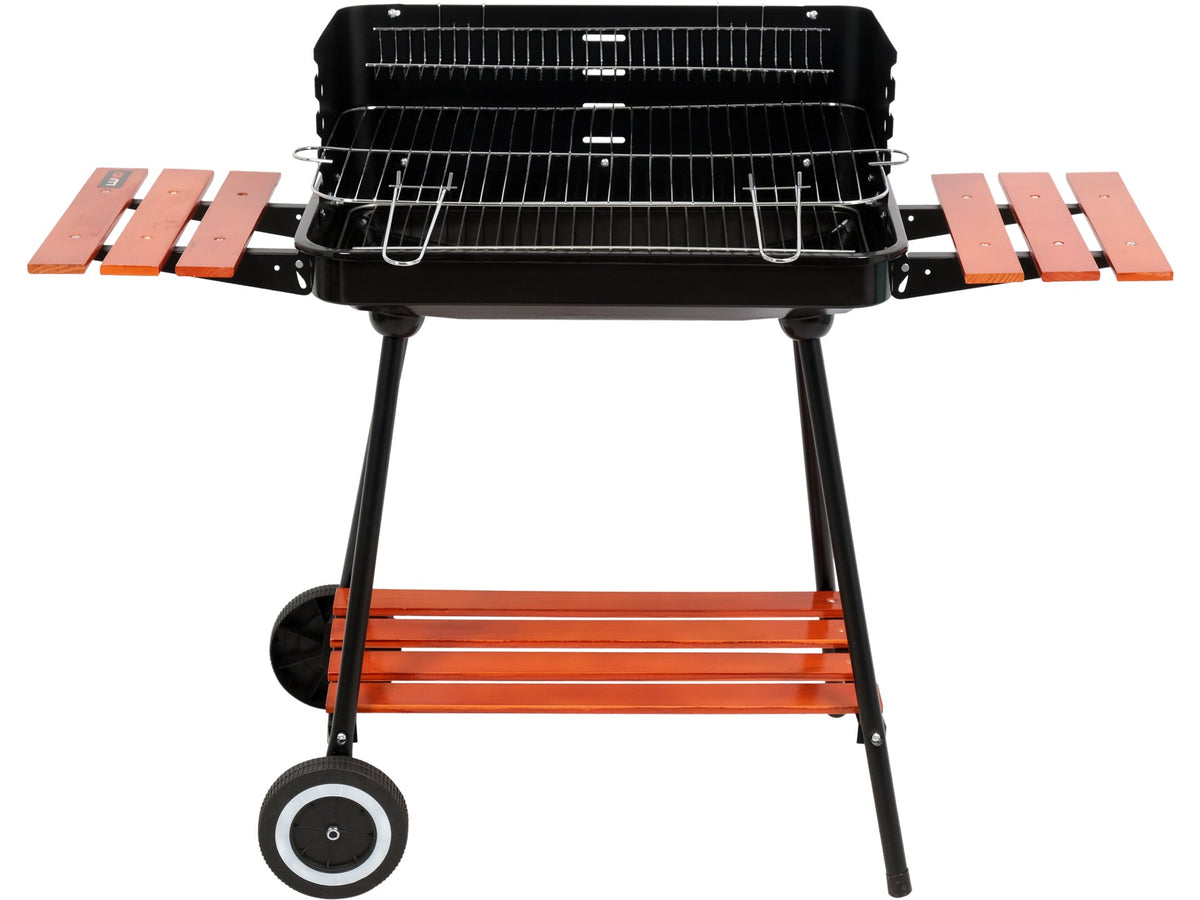 Houtskoolgrill Met Planken, Rooster 53X33CM