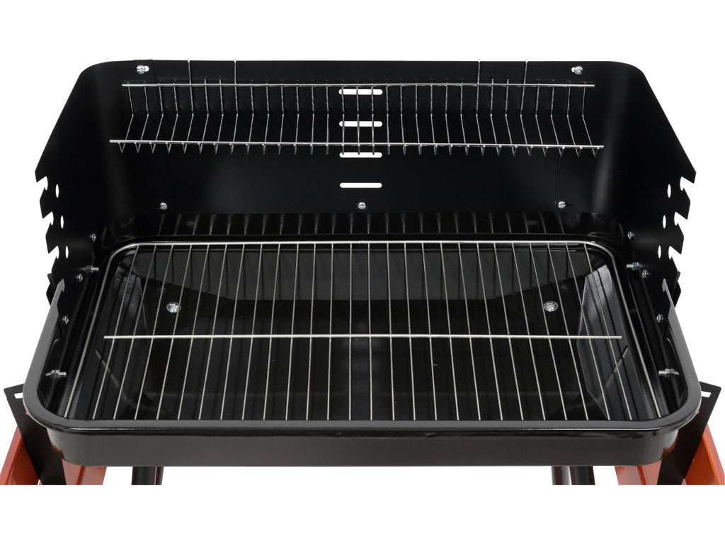 Houtskoolgrill Met Planken, Rooster 53X33CM