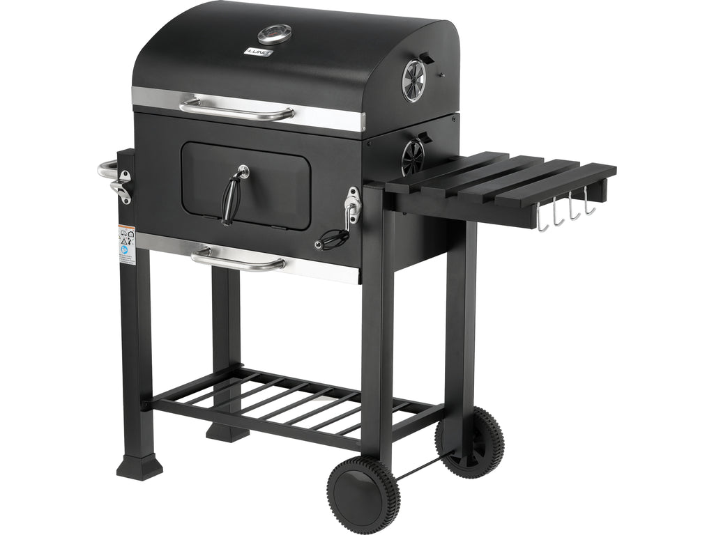 Deluxe Houtskoolgrill, Gietijzer, 54X37CM