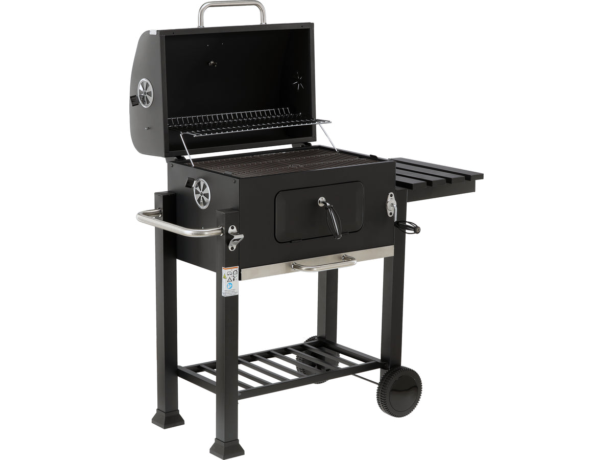 Deluxe Houtskoolgrill, Gietijzer, 54X37CM