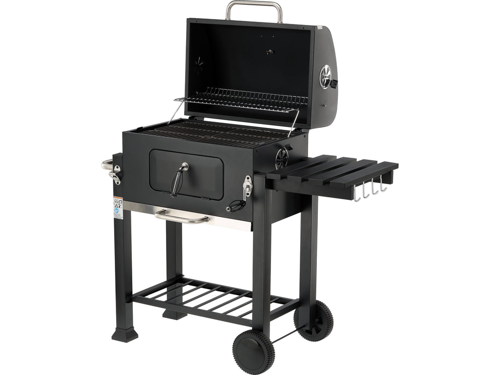Deluxe Houtskoolgrill, Gietijzer, 54X37CM