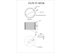 Hepa Filter Met Niet-Geweven Filterstof Voor Stofzuiger Yt-85700 En Yt-85701