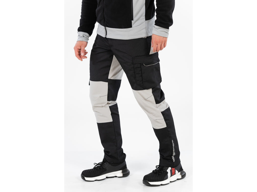Werkbroek 4-WAY Stretch Serval Zwart Maat. S