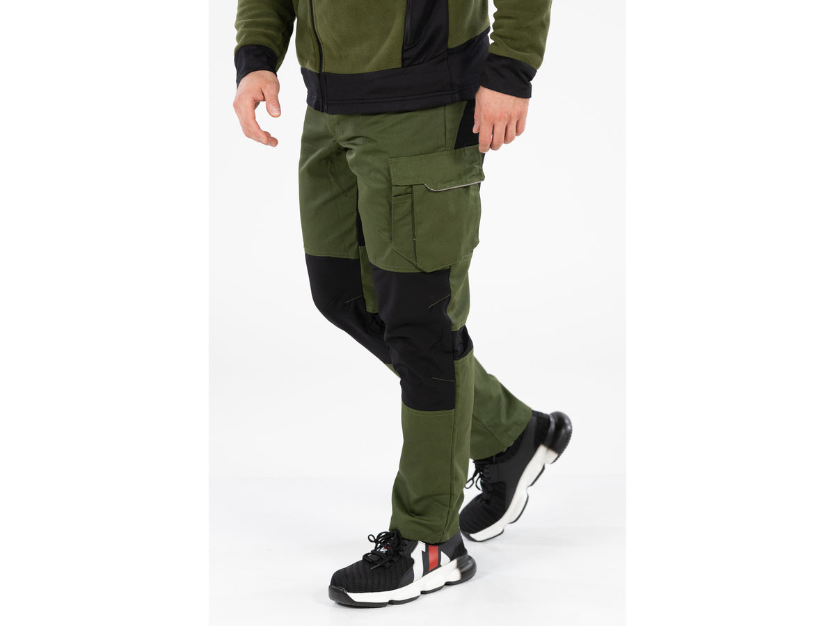 Werkbroek 4-WAY Stretch Serval Groen Maat. M