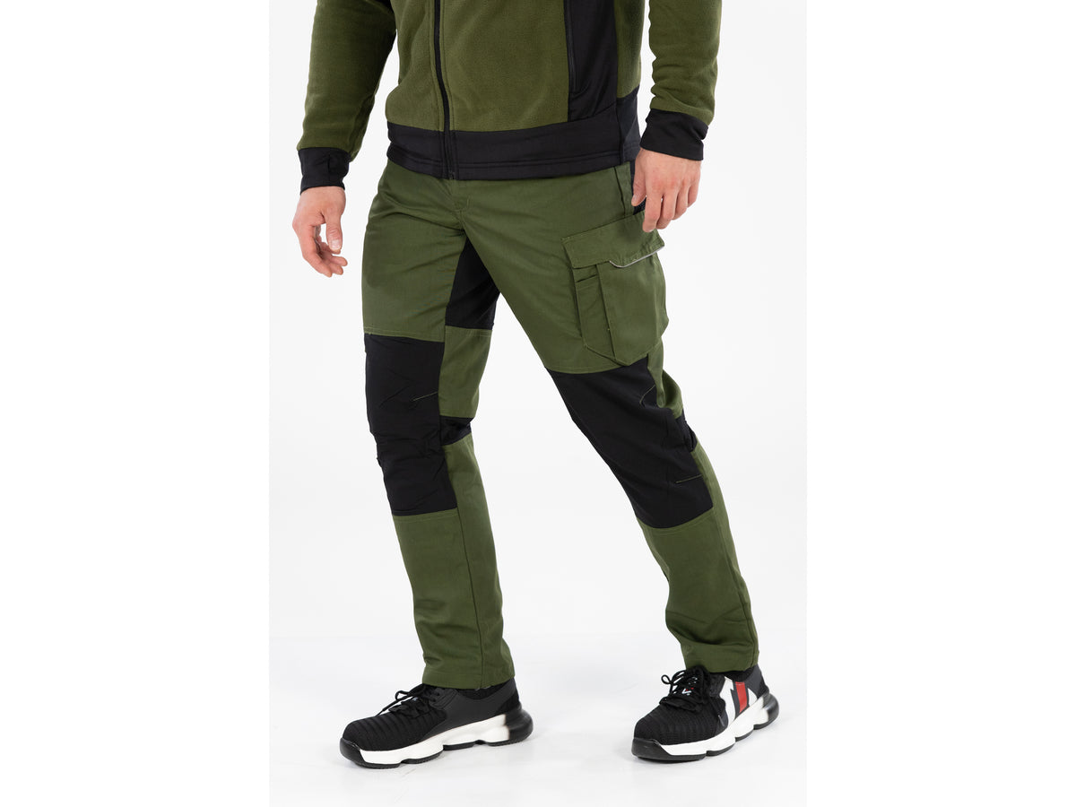 Werkbroek 4-WAY Stretch Serval Groen Maat. M