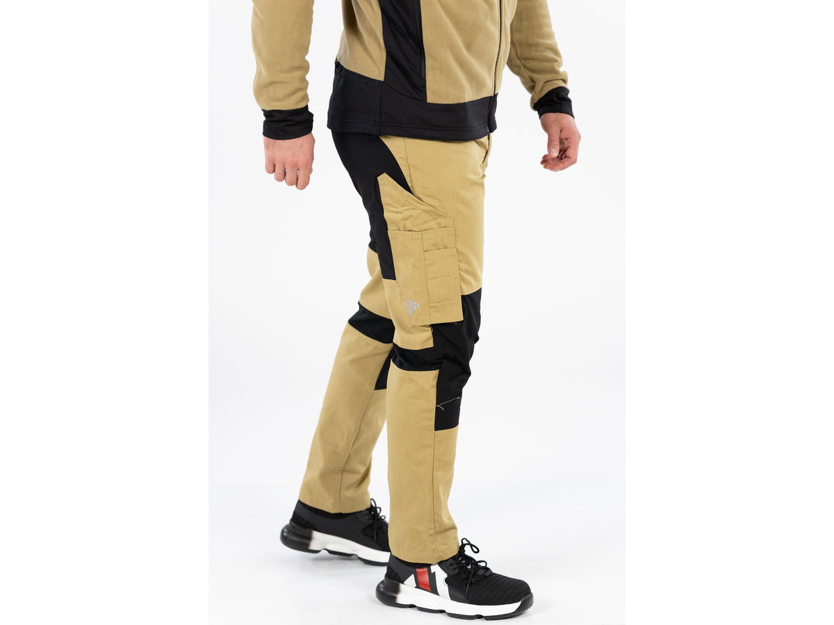 Werkbroek 4-WAY Stretch Serval Khaki Maat. M