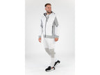 Witte Sarna-Fleece Met Capuchon. 3XL
