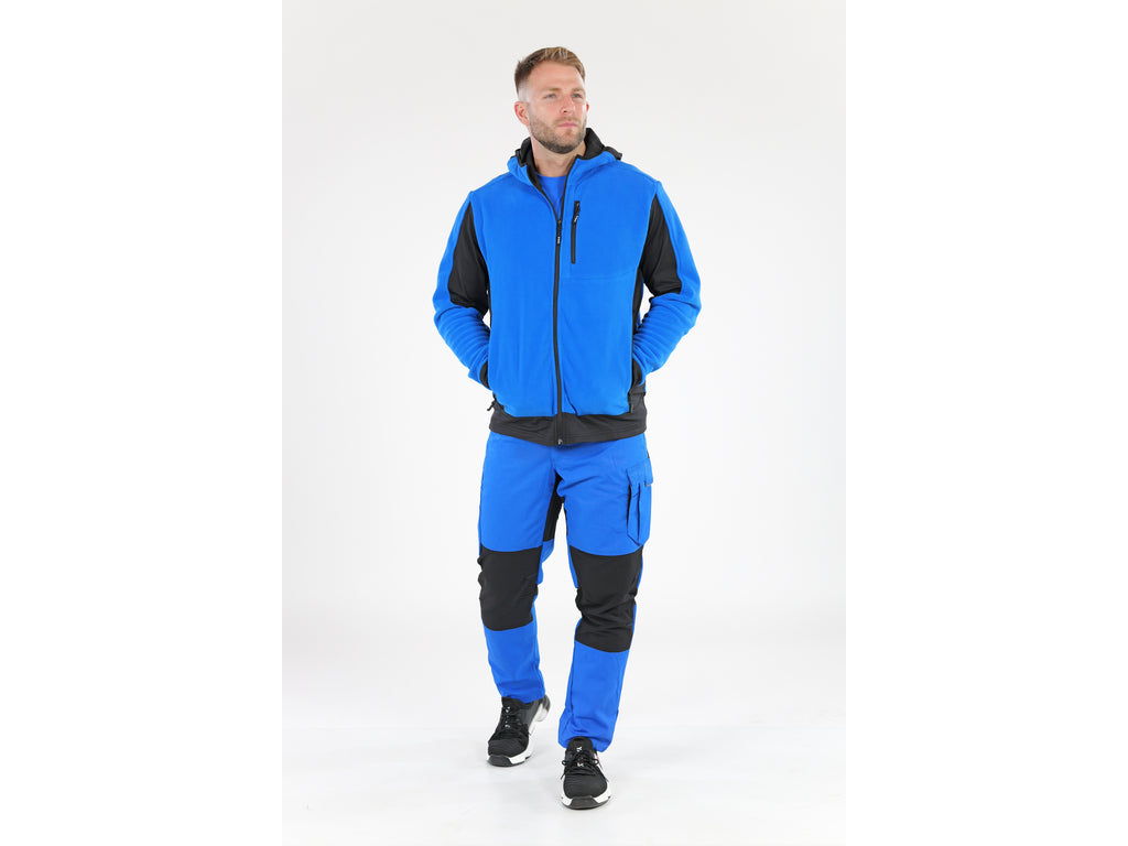 Fleece Met Capuchon Blauw Sarna Maat. 2XL