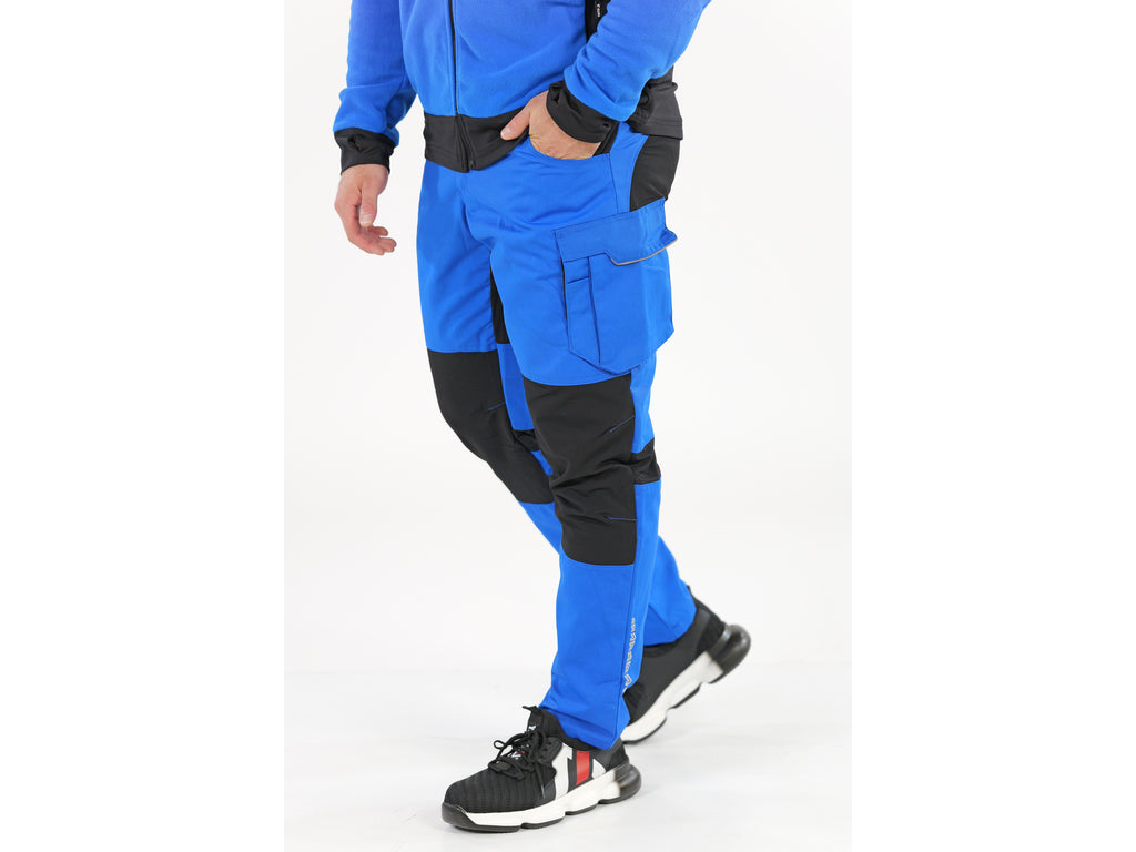 Werkbroek 4-WAY Stretch Serval Blauw. Maat 2XL