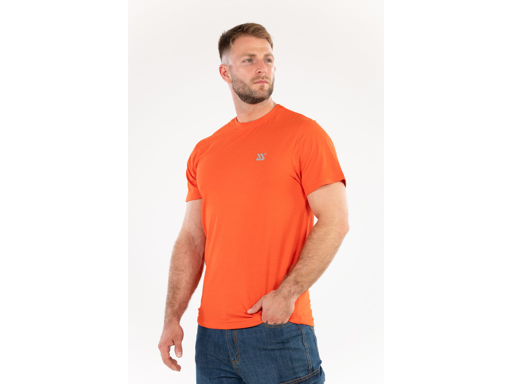 T-Shirt Tall Series Oranje Met Elastaan Maat. S