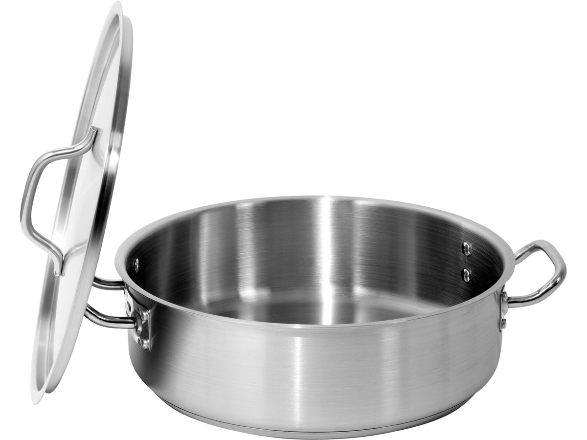 Lage Stookpot Met Roestvrij Stalen Deksel 36X11CM 11,2L