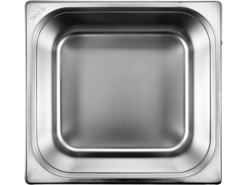 Roestvrij Stalen Gastronomische Container Gn 2/3 150