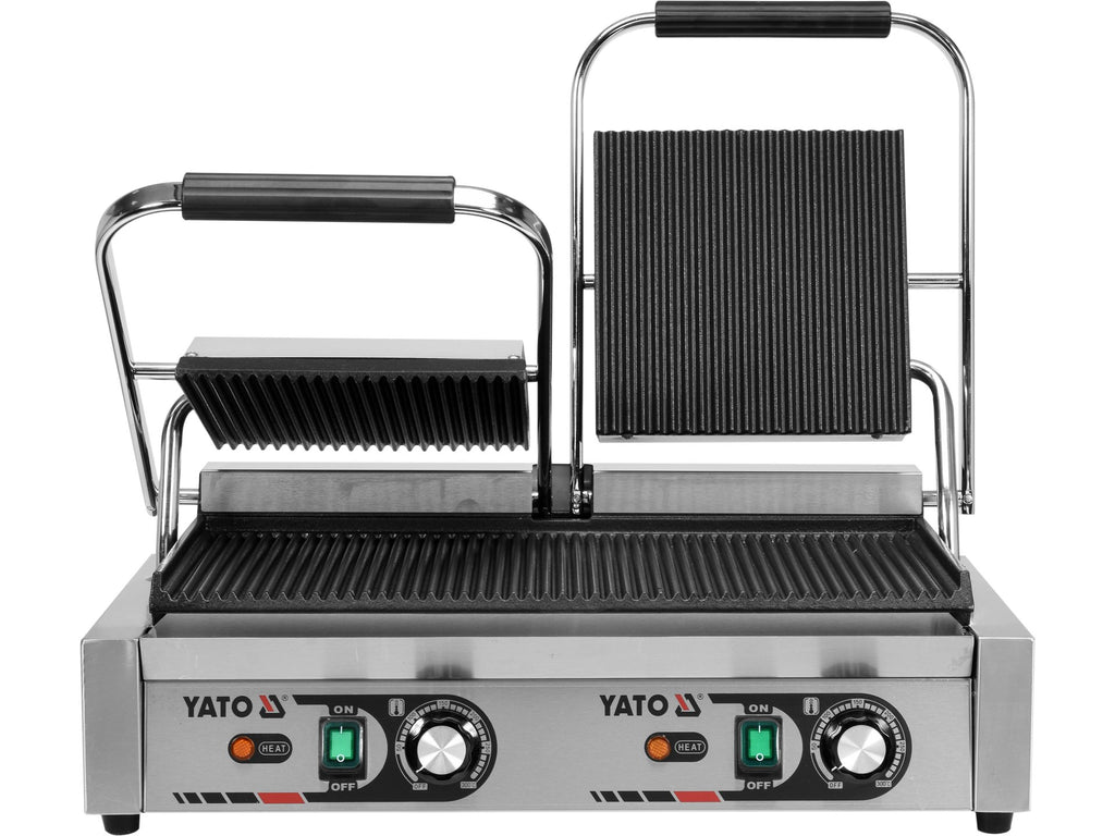 Dubbel Contactgrill, Geribbeld, 58CM, 3,6KW