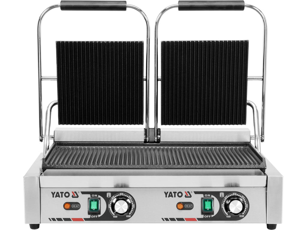 Dubbel Contactgrill, Geribbeld, 58CM, 3,6KW