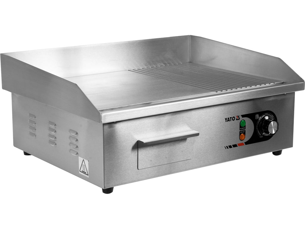 Grillplaat 2/3 Glad 55CM