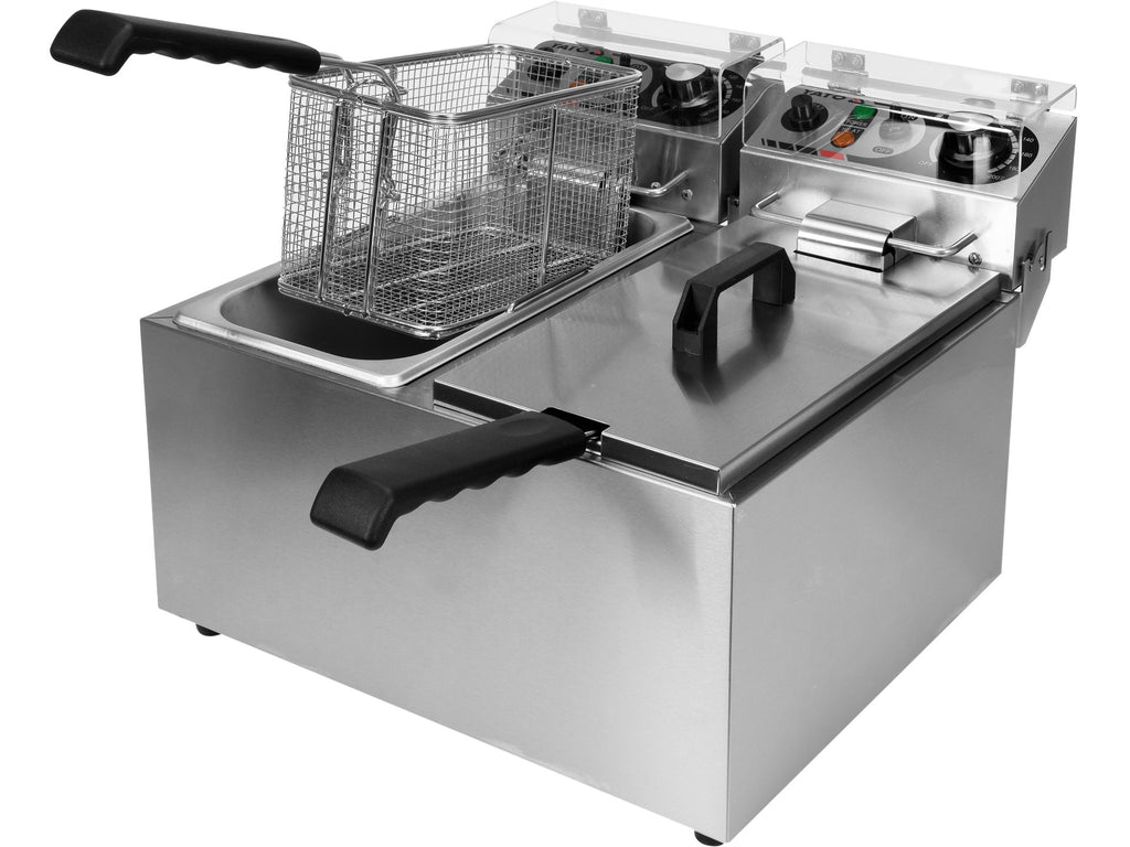 2-COMBAR Friteuse 2X5L
