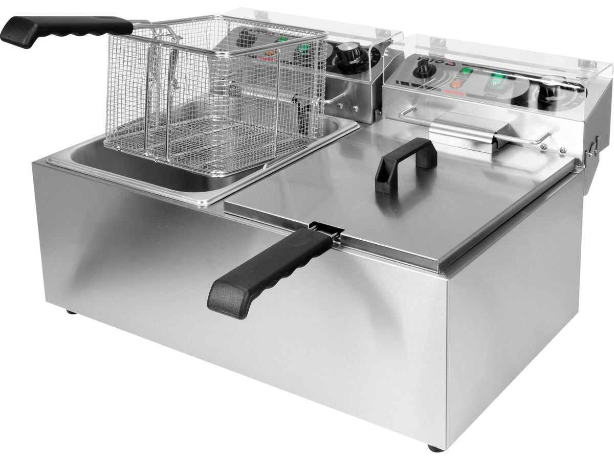 Dubbele Friteuse 2X8L 2X3,3KW