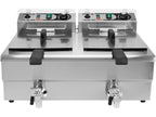 Elektrische Friteuse Met Klep 2X12L