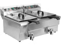 Elektrische Friteuse Met Klep 2X12L