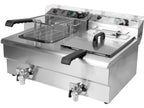 Elektrische Friteuse Met Klep 2X12L