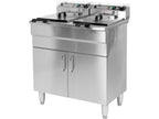 Dubbele Vrijstaande Elektrische Friteuse Met Kast 2X11,5L