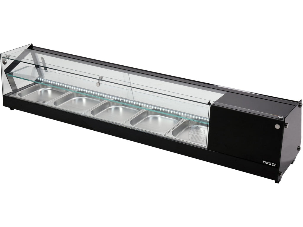Koelkastdisplay 5X1/2 Gn 175X39X37