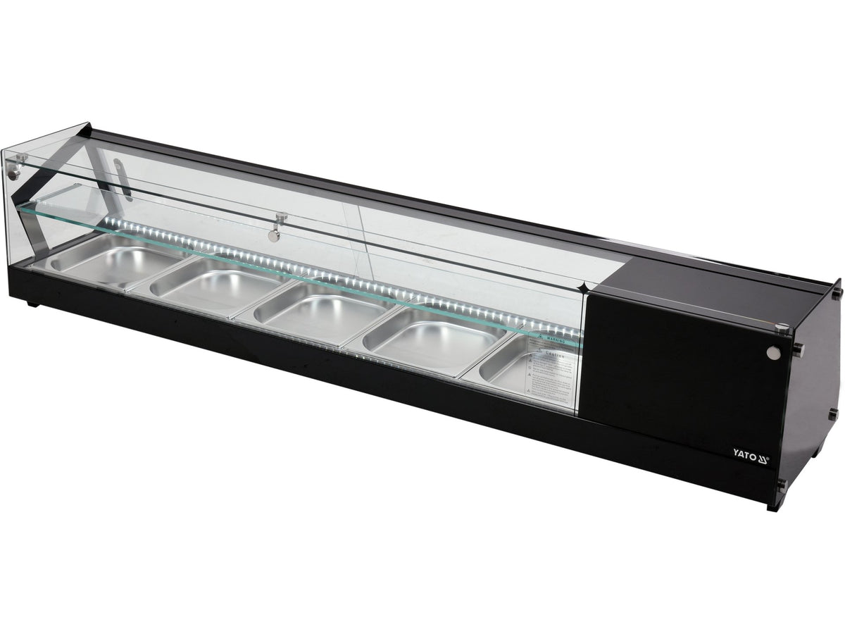 Koelkastdisplay 5X1/2 Gn 175X39X37