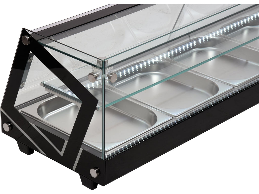 Koelkastdisplay 5X1/2 Gn 175X39X37