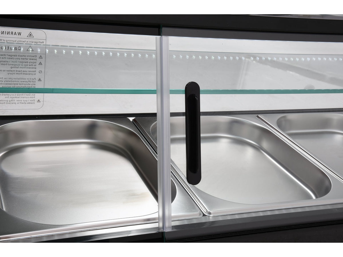Koelkastdisplay 5X1/2 Gn 175X39X37