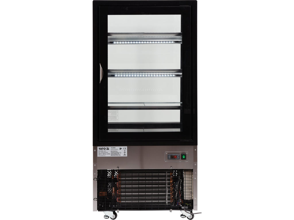 Koelkastdisplay 350L 65X80X144 Zwart