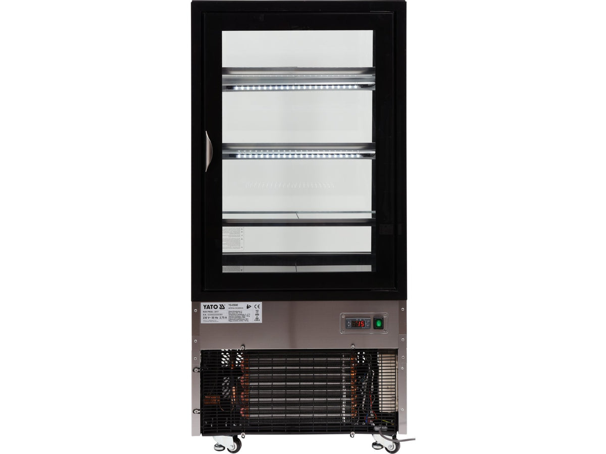 Koelkastdisplay 350L 65X80X144 Zwart