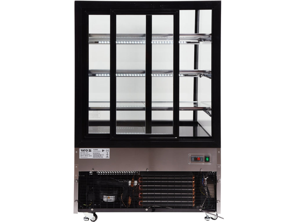 Koelkastdisplay 500L 90X80X144 Zwart