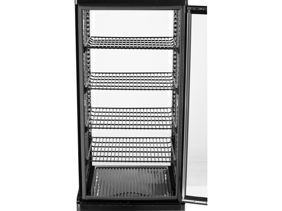 Gekoelde Vitrinekast 98L 46X41X112 Zwart