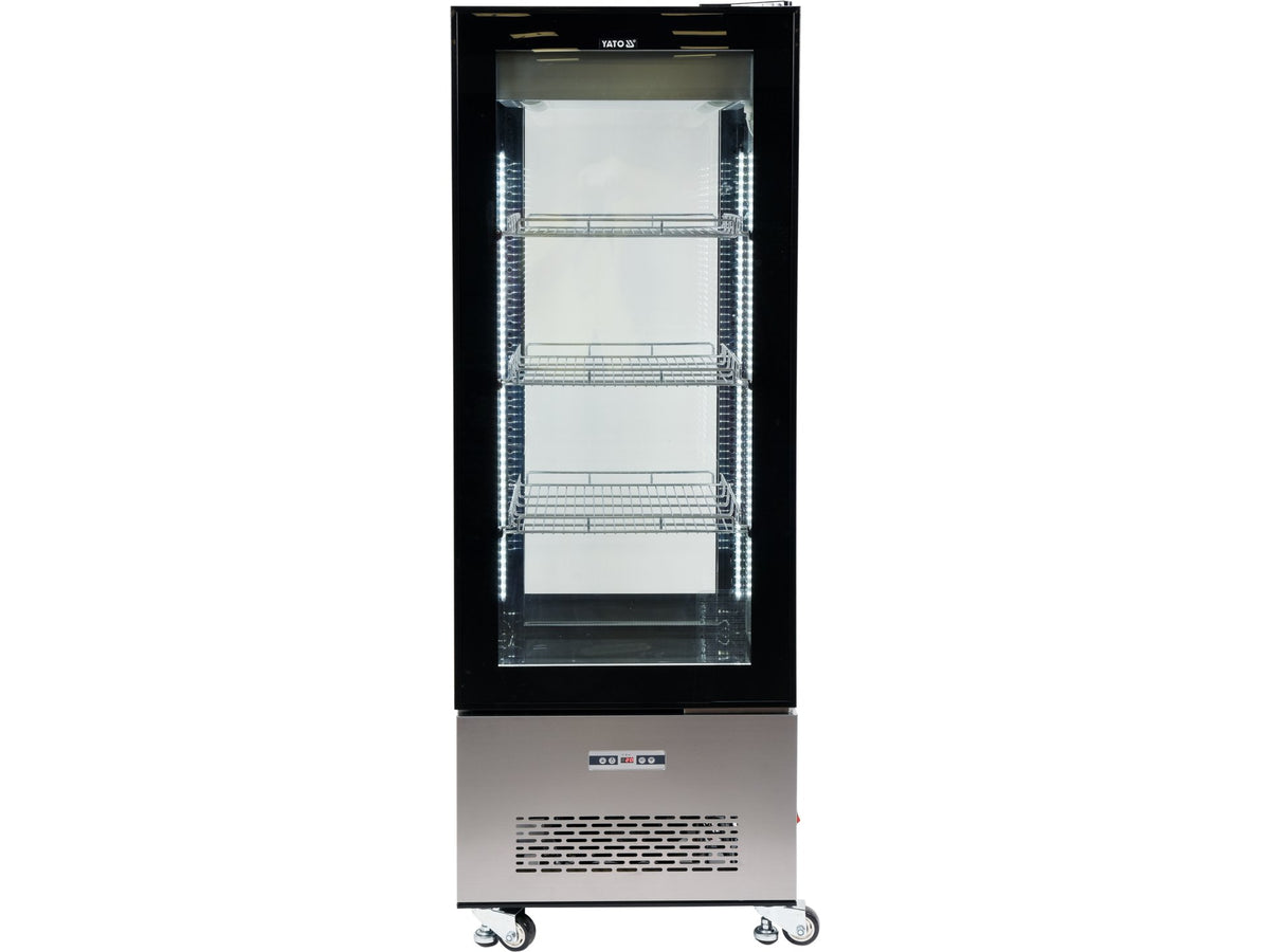 Koelkastdisplay 400L 65X65X190 Zwart