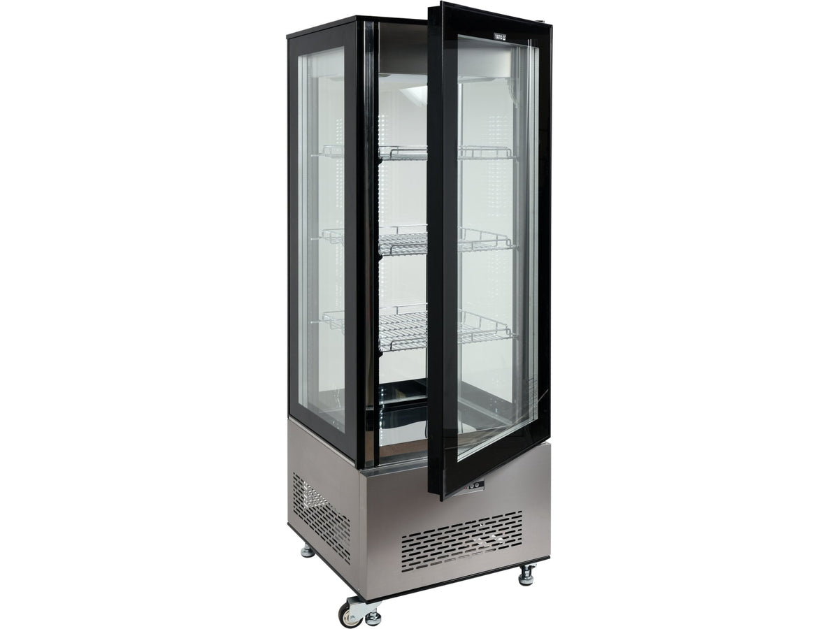 Koelkastdisplay 400L 65X65X190 Zwart