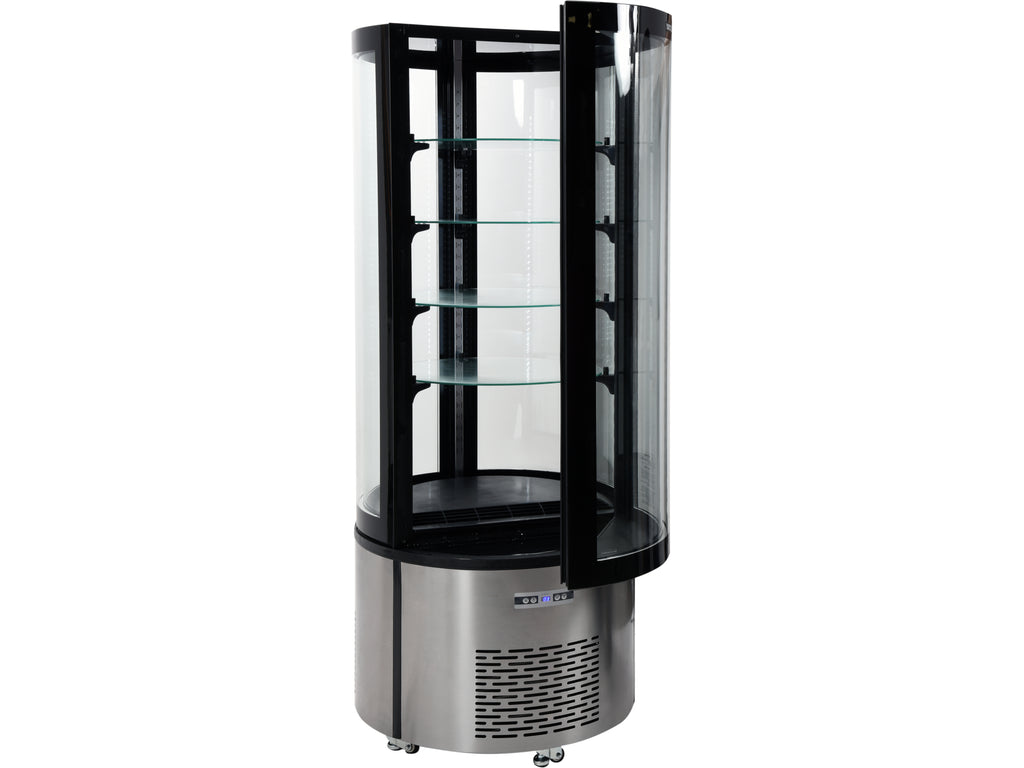 Koelkastdisplay 400L 68X68X175 Zwart