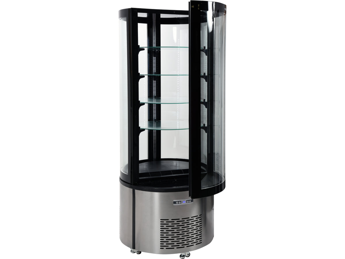 Koelkastdisplay 400L 68X68X175 Zwart