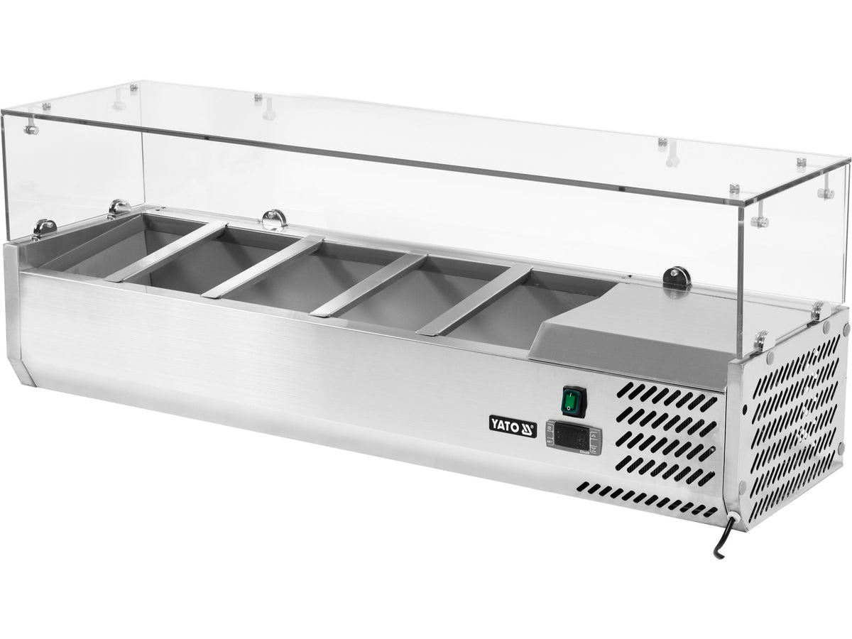 BOVENKOELKAST vitrinekast 5X1/4 GN