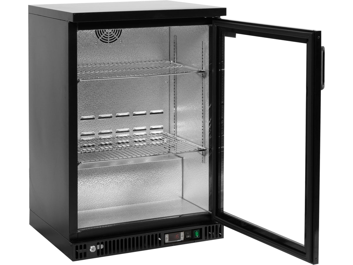 Koeldisplay Voor Flessen, 1-DEUR, Zwart